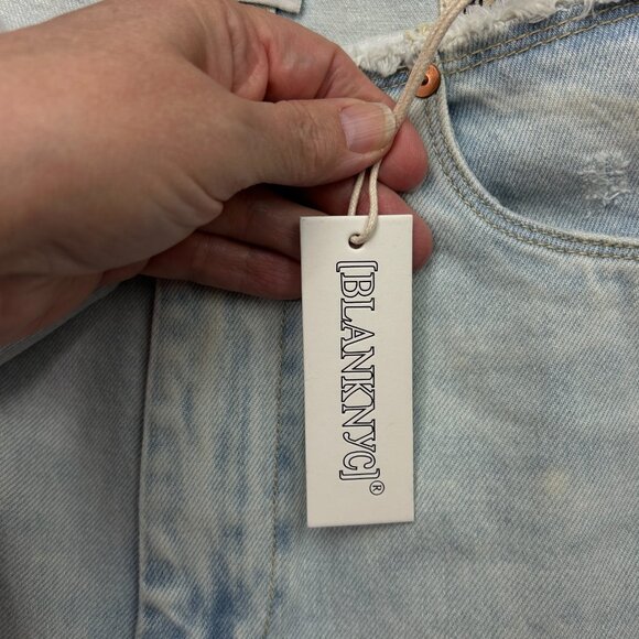 Blank NYC The Barrow Vintage High Rise Cut Off Shorts Women's Size 30 Denim NWT - Picture 6 of 11